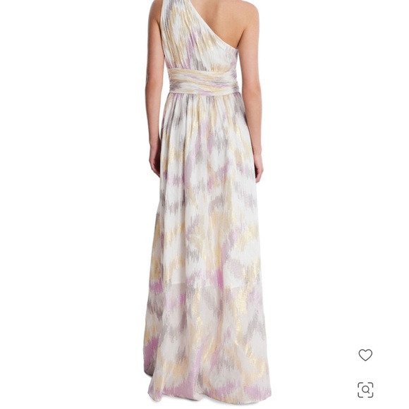 BCBGMAXAZRIA one-shoulder evening gown size 6 - Picture 2 of 10